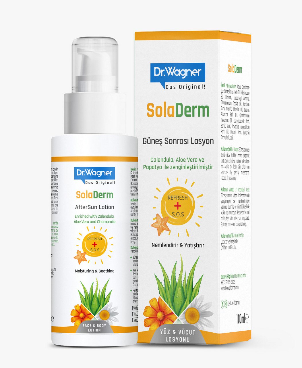 Dr.Wagner SolaDerm Güneş Sonrası Yatıştırıcı Losyon – 100 ml
