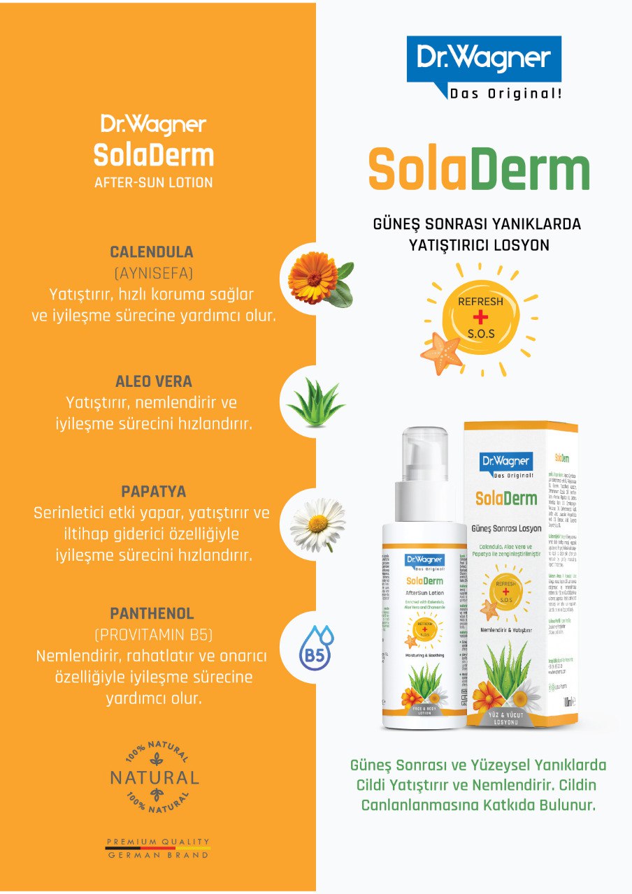 Dr.Wagner SolaDerm Güneş Sonrası Yatıştırıcı Losyon – 100 ml